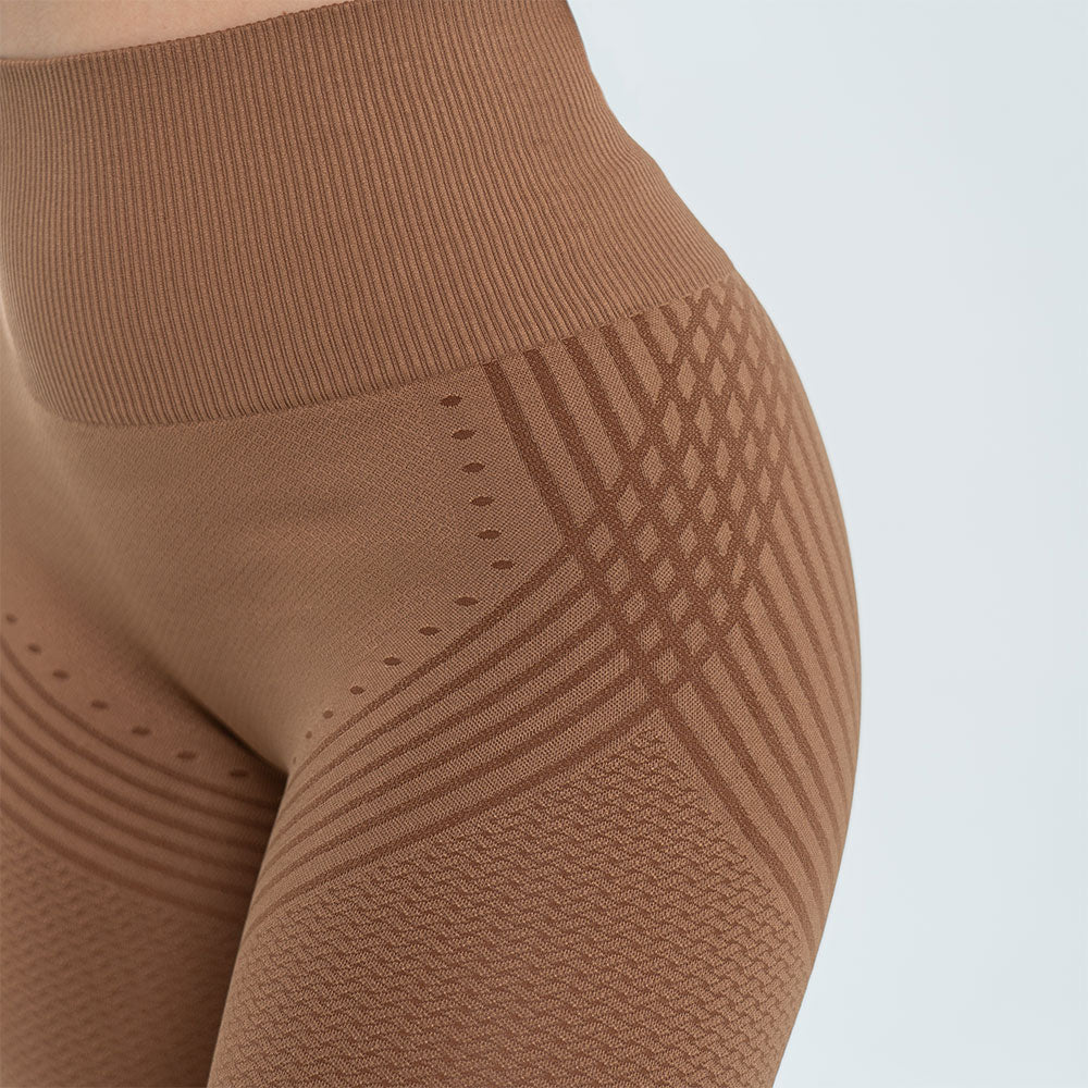 3D Leggings | Chocolate Brown
