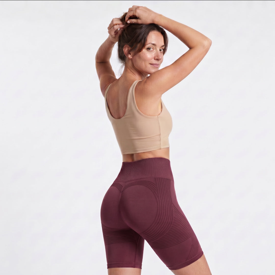 3D Shorts | Wine Red