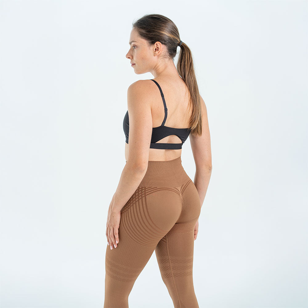 3D Leggings | Chocolate Brown
