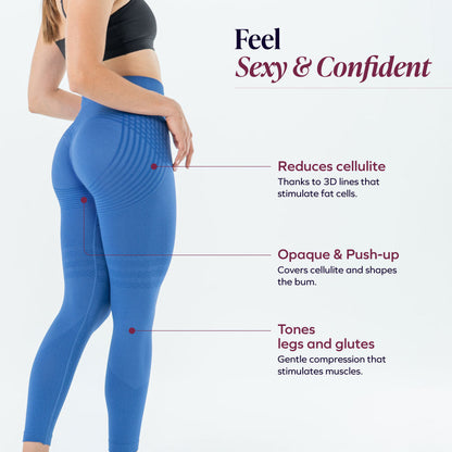 3D Leggings | Sky Blue