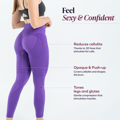 3D Leggings | Royal Purple