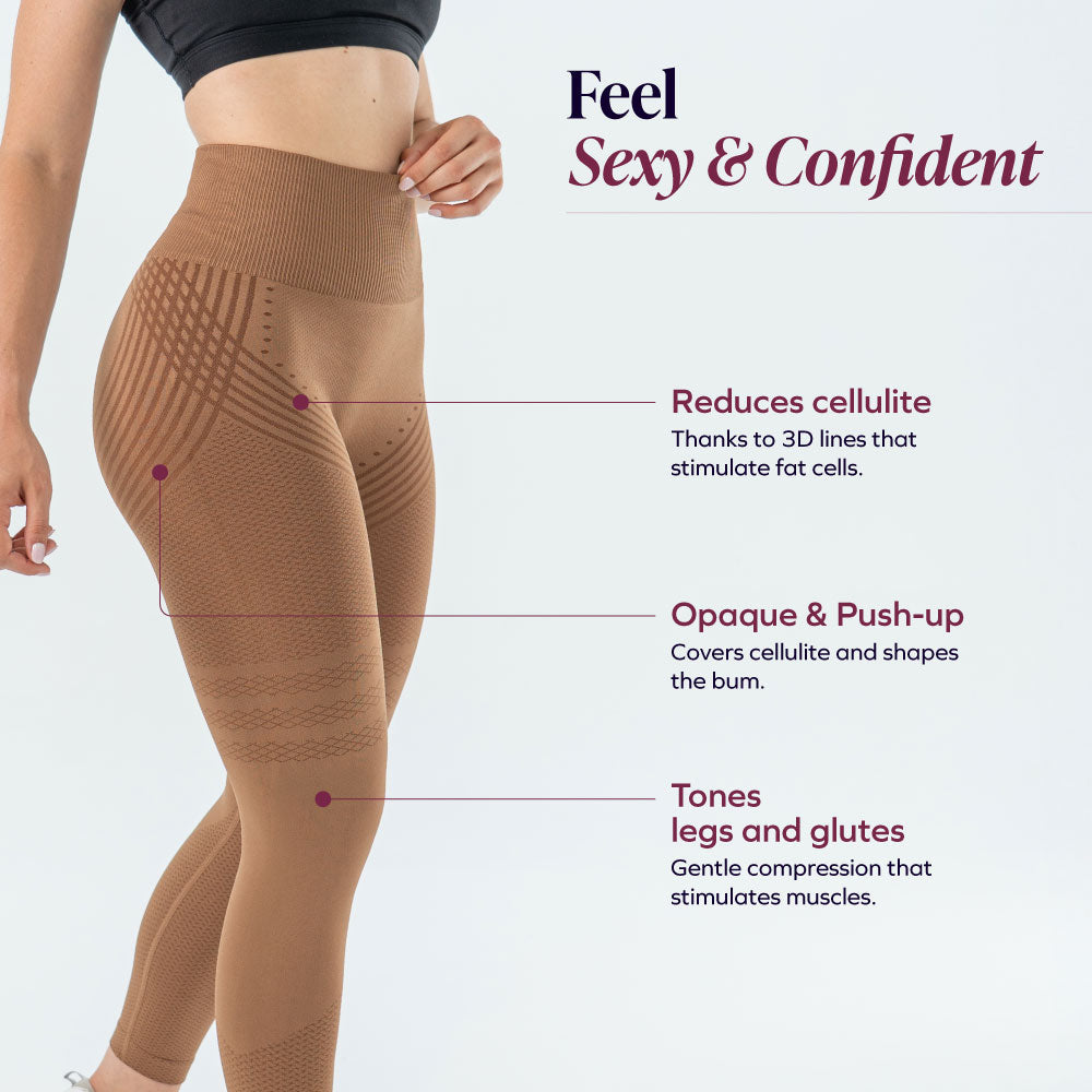 3D Leggings | Chocolate Brown