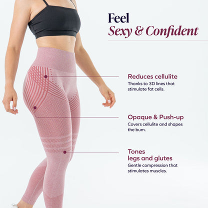 3D Leggings | Blush Pink