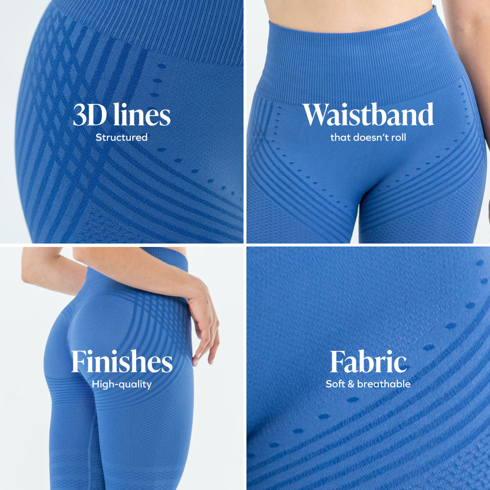 3D Leggings | Sky Blue