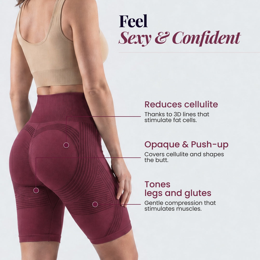 3D Shorts | Wine Red