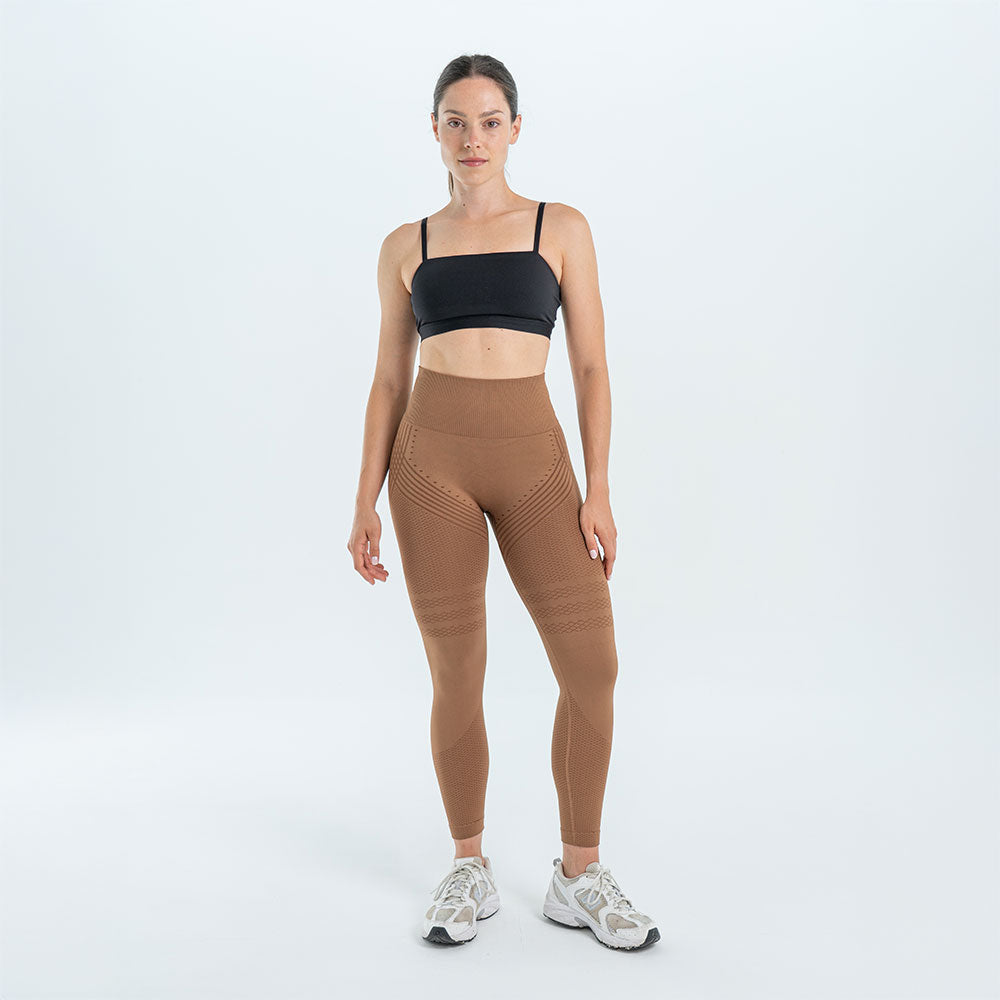 3D Leggings | Chocolate Brown