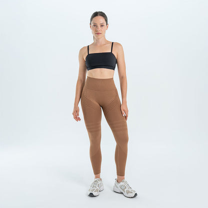 3D Leggings | Chocolate Brown