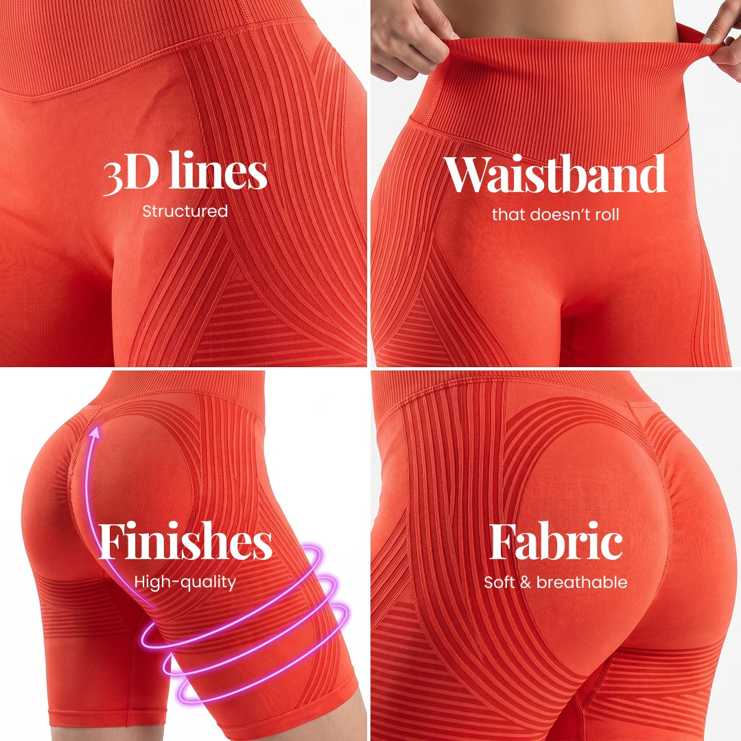 3D Shorts | Orange