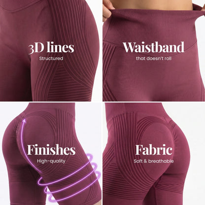 3D Shorts | Wine Red