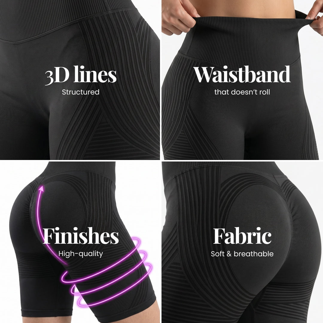 3D Shorts | Black