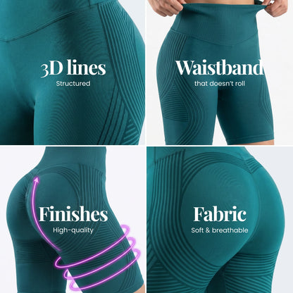 3D Shorts | Teal