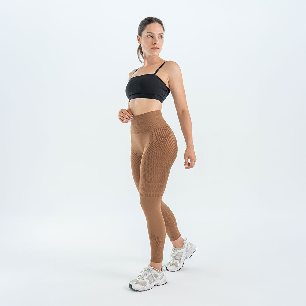 3D Leggings | Chocolate Brown
