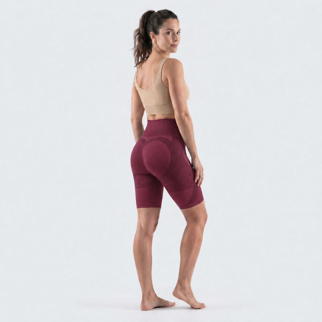 3D Shorts | Wine Red