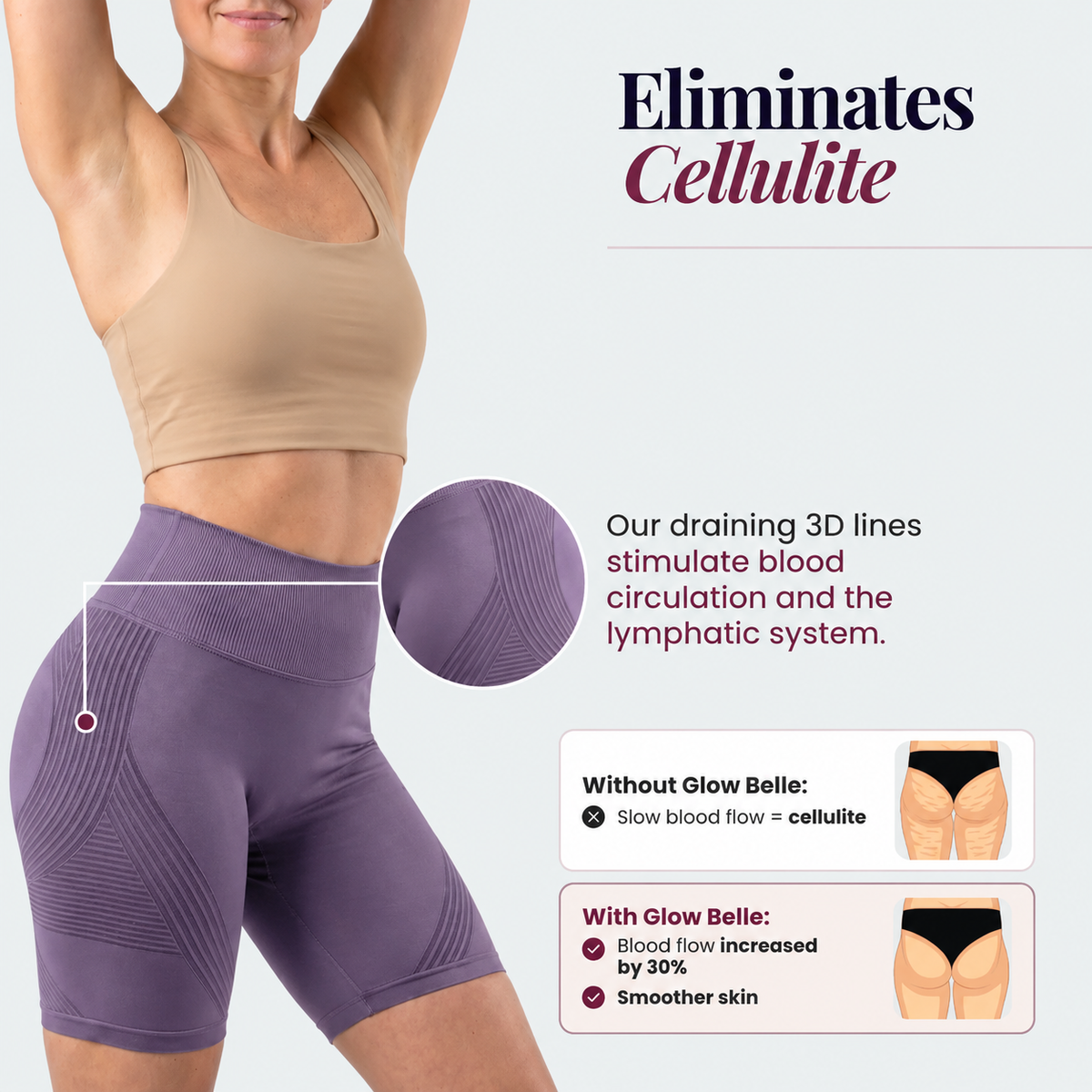 3D Shorts | Lavender