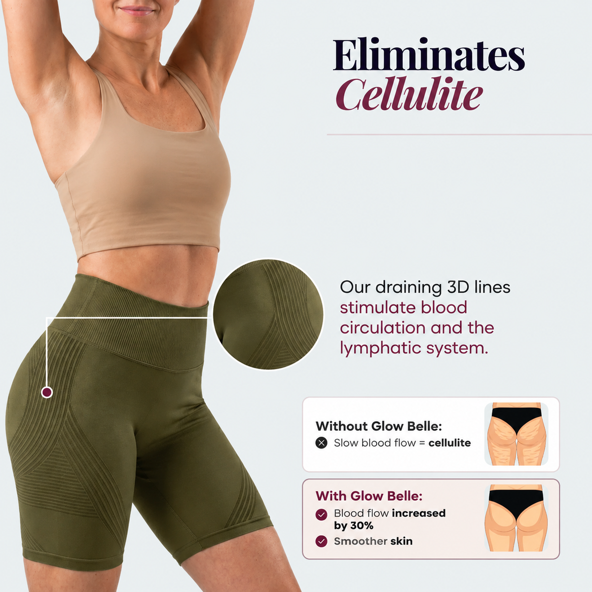 3D Shorts | Olive Green