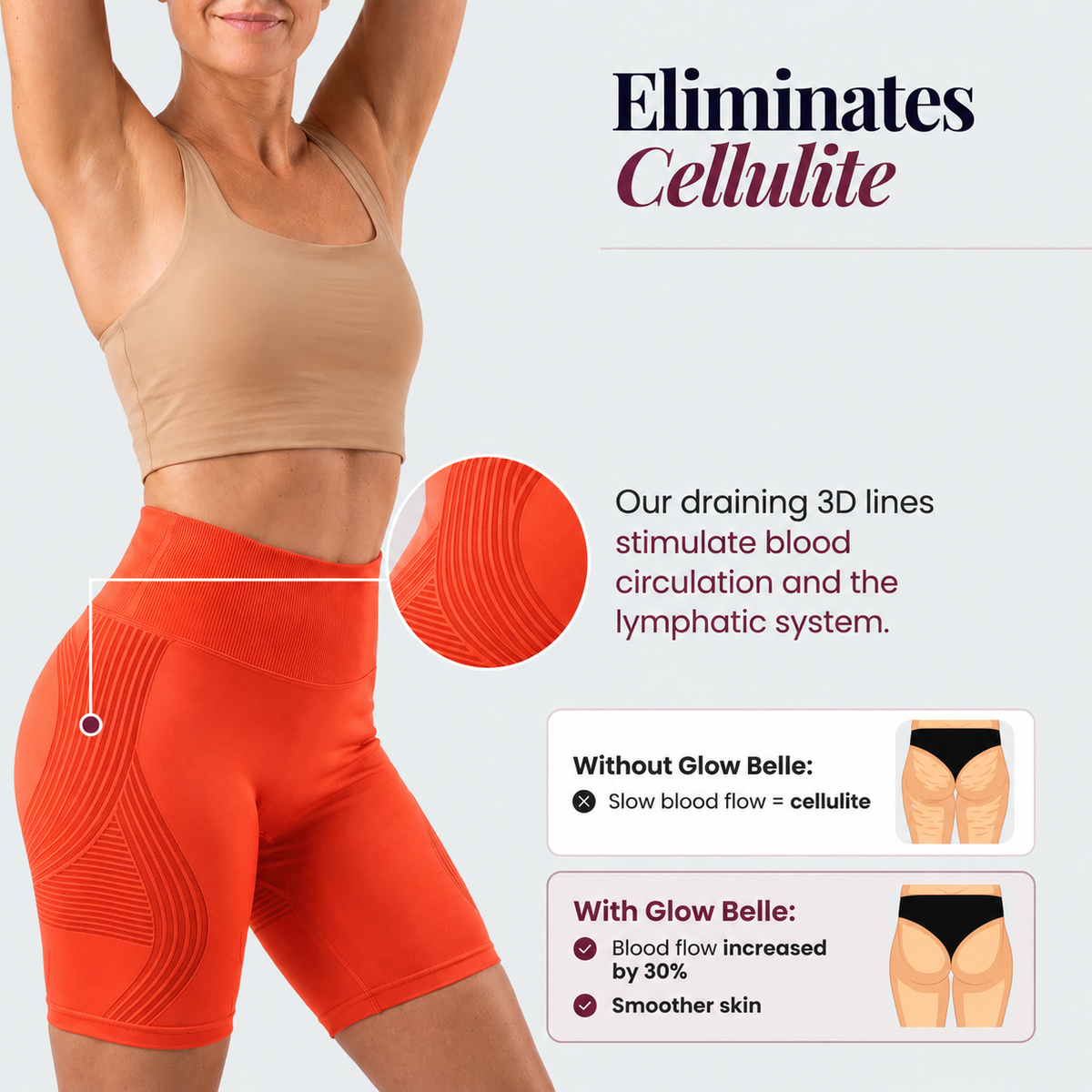 3D Shorts | Orange