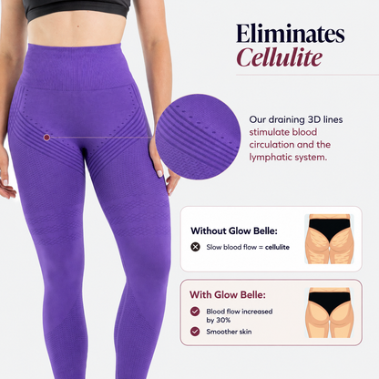 3D Leggings | Royal Purple