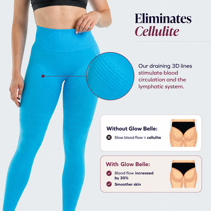 3D Leggings | Blue