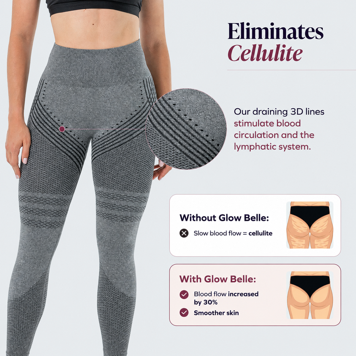 3D Leggings | Gray