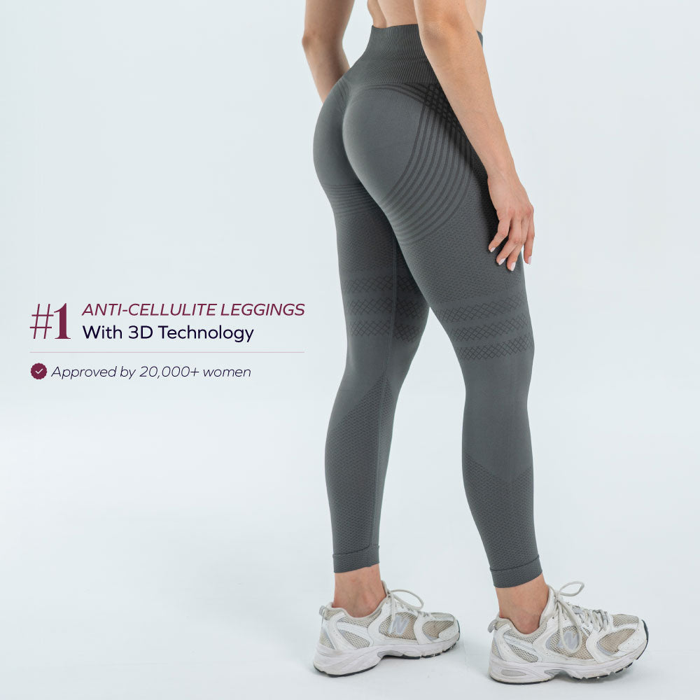 3D Anti-Cellulite Leggings | Black