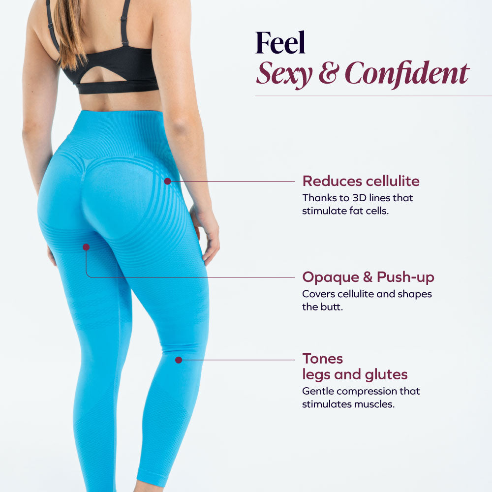 3D Leggings | Blue