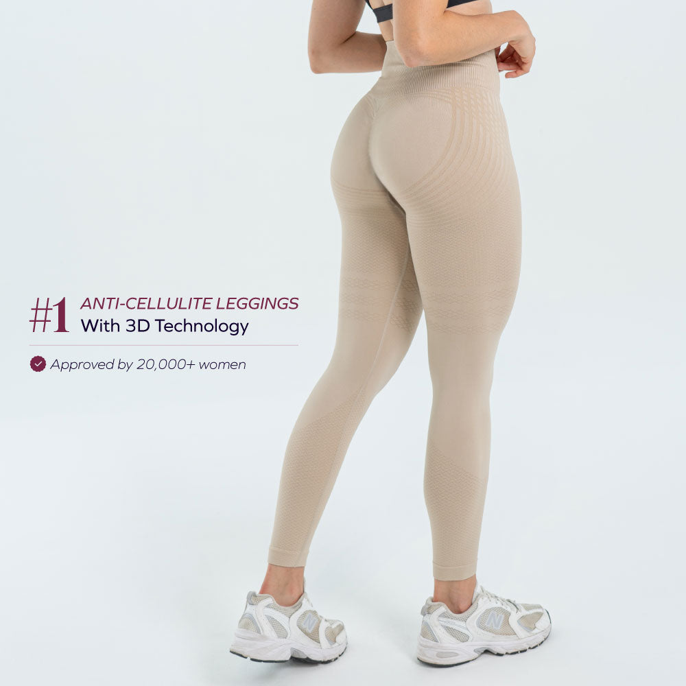 3D Anti-Cellulite Leggings | Black