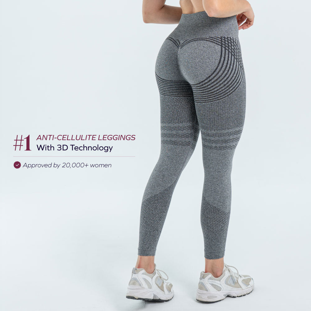 3D Anti-Cellulite Leggings | Black