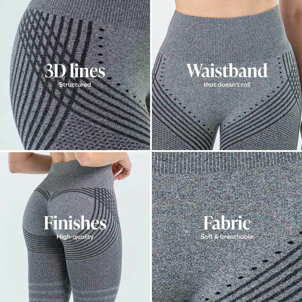 3D Leggings | Gray