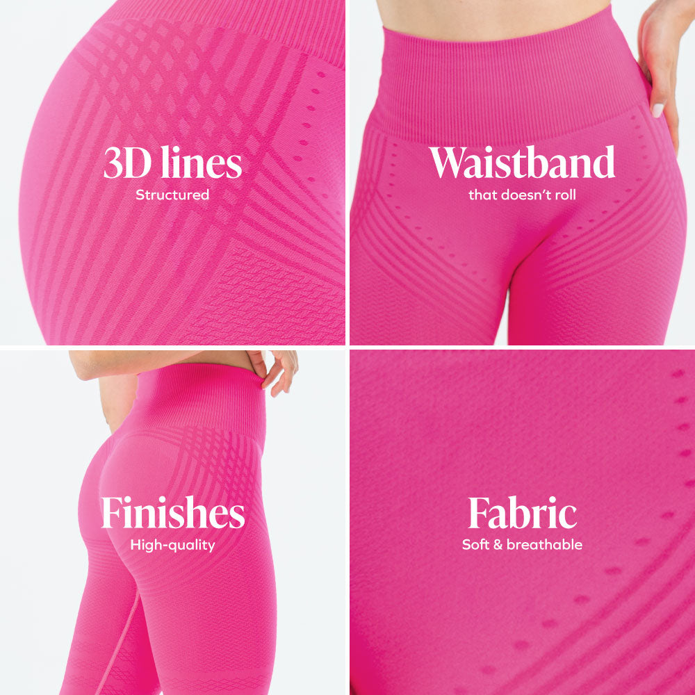 3D Leggings | Pink