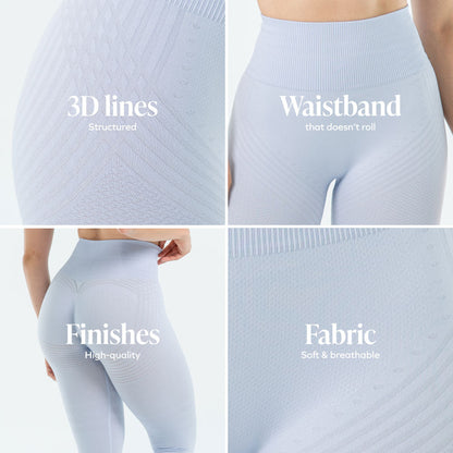 3D Leggings | Light Purple